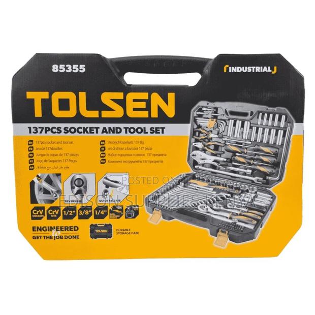 137 PCS Tools Set Mechanics Socket Set Car Repair Garage Workshop Tool - thumbnail 3