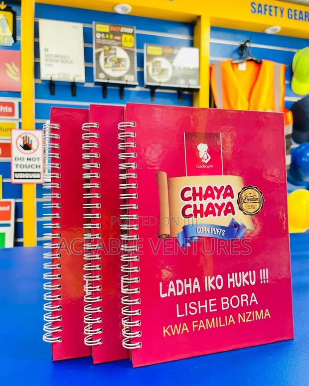 A5 Side Spiral Notebook With PVC Cover - main view