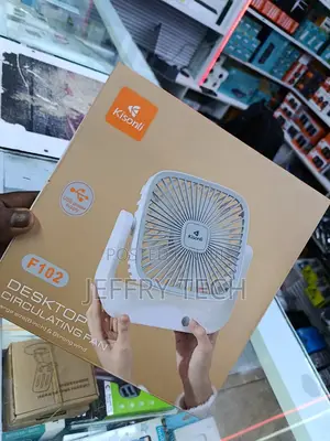 Kisonli F102 Usb Mini Desk Fan – Portable, Ultra-quiet, Adjustable Ang