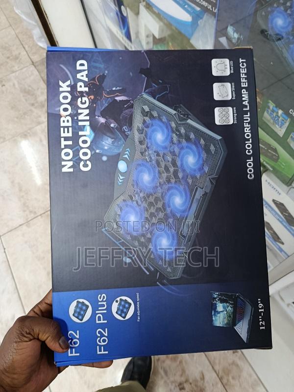 Adjustable Laptop Stand With 6 Cooler Fan - main view