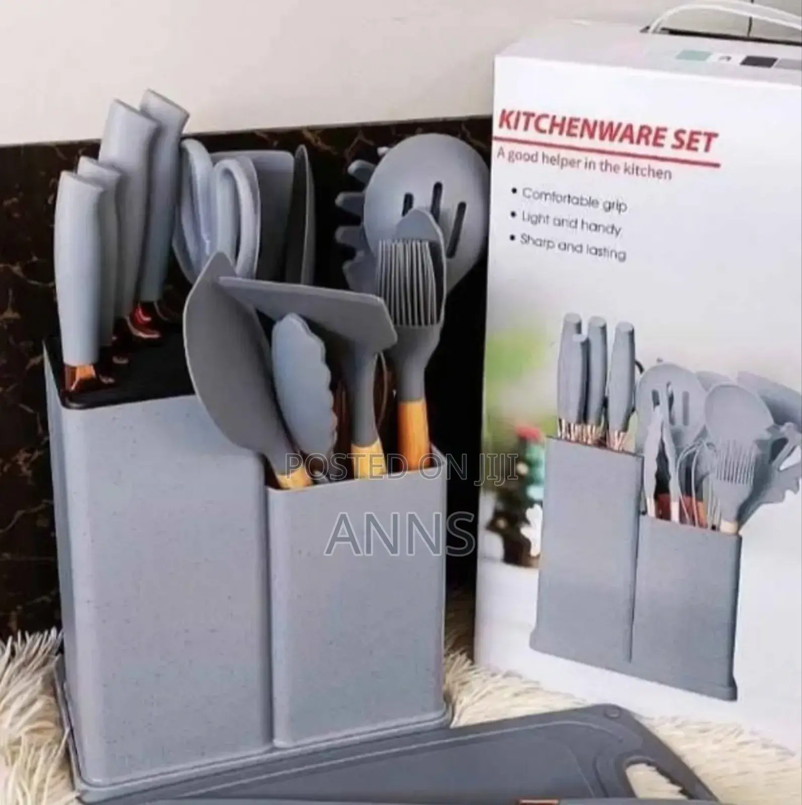 19 Pieces Silicon Spoons Kitchenware Set S*