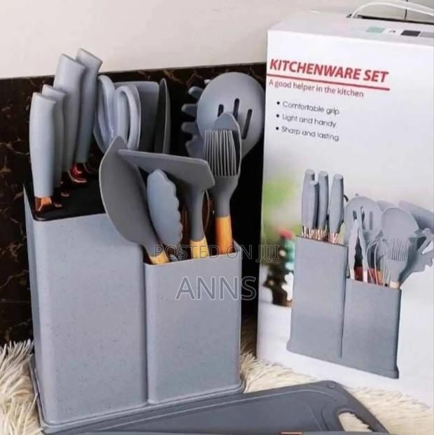 19 Pieces Silicon Spoons Kitchenware Set S*