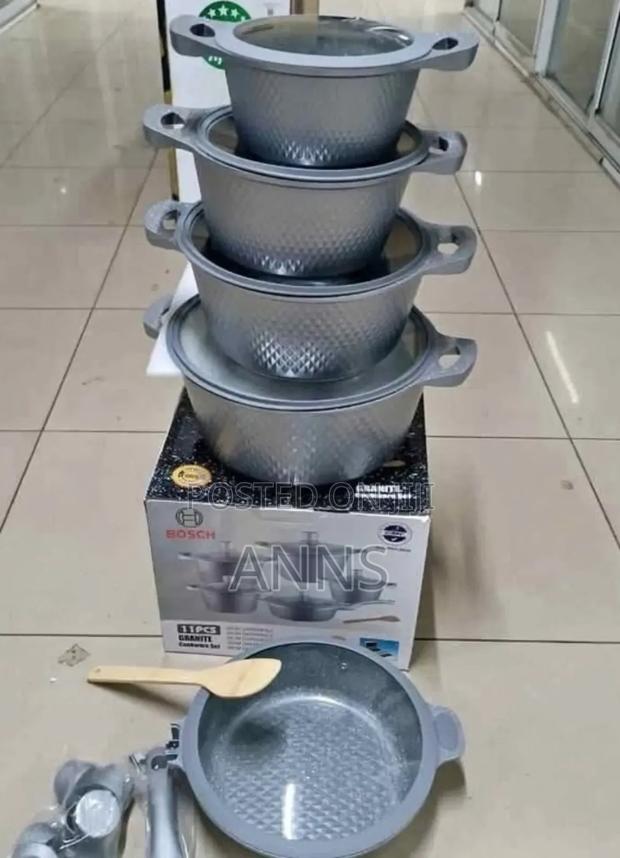 Bosch 11 Pieces Cookware Set (*Granite Material)