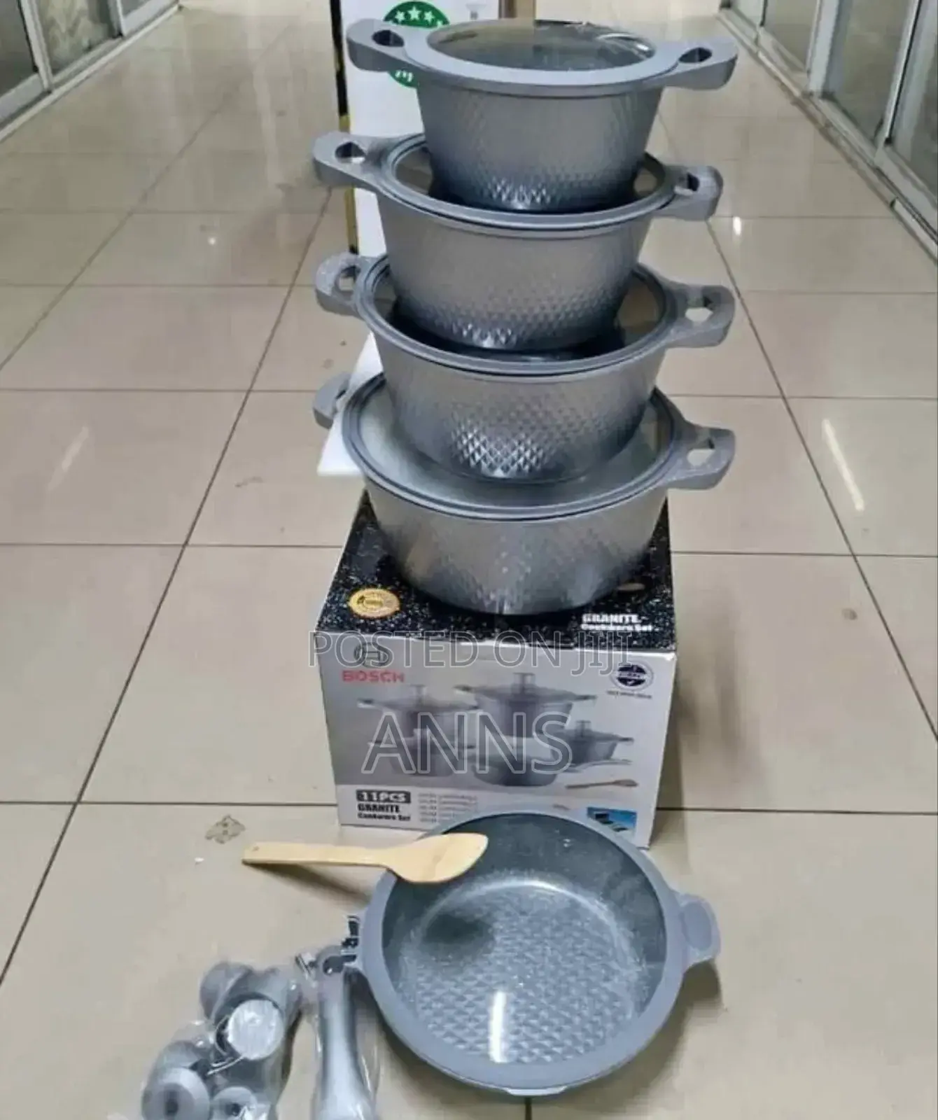 Bosch 11 PCS Cookware Set (*Granite Material)