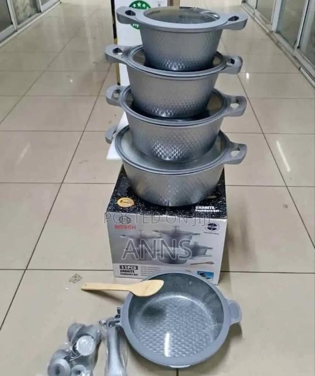Bosch 11 PCS Cookware Set (*Granite Material)