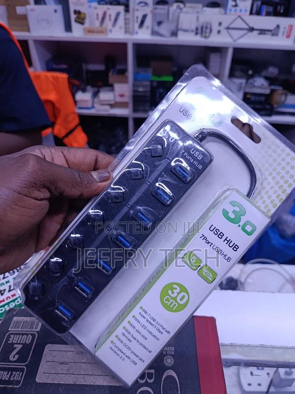 Digital Computer Usb Hub High-Speed 4-Port Usb 3.0 Data Transfer Devic - thumbnail 3