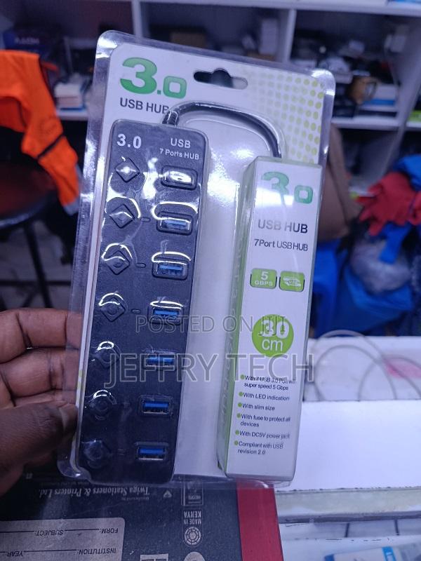 Digital Computer Usb Hub High-Speed 4-Port Usb 3.0 Data Transfer Devic - thumbnail 4