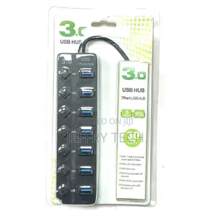 Diamond Button Usb3.0 Splitter Multi-Function 7-Port Hub Expansion Com