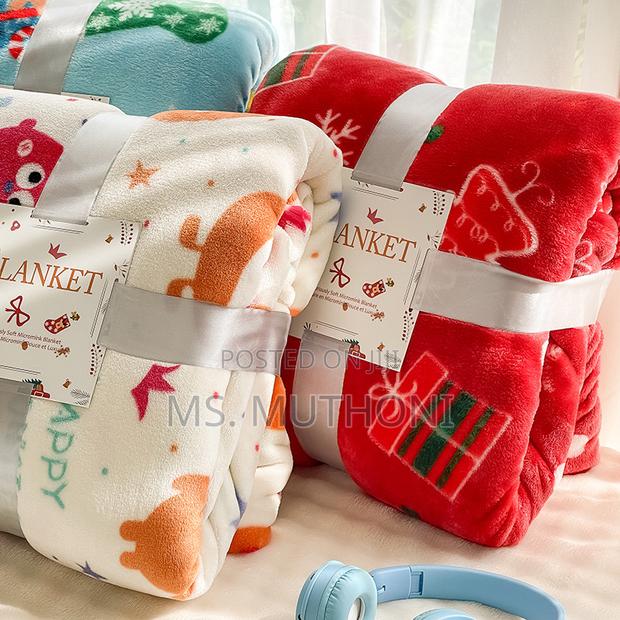 Christmas Fleece Throw Blankets Size: 100*180cm - thumbnail 3