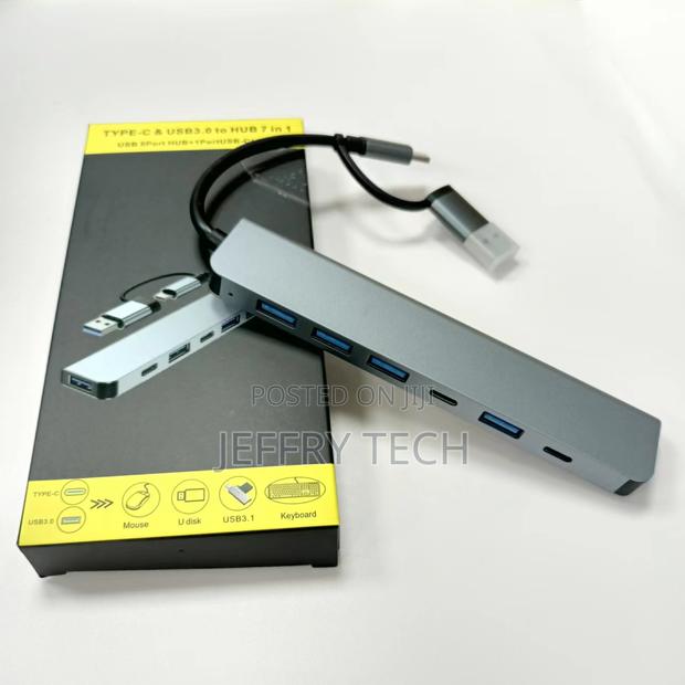 Usb/Type-C Dual Head 7-in-1 Expansion Dock Mini Portable Multi Interfa - thumbnail 4