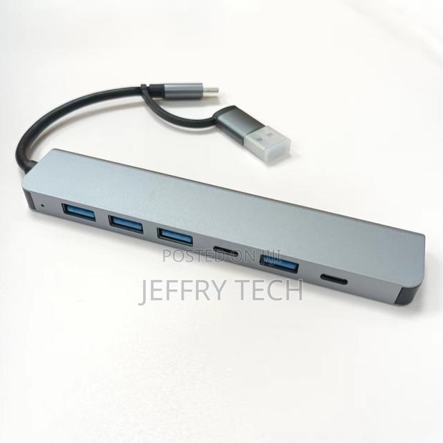 Usb/Type-C Dual Head 7-in-1 Expansion Dock Mini Portable Multi Interfa - thumbnail 5