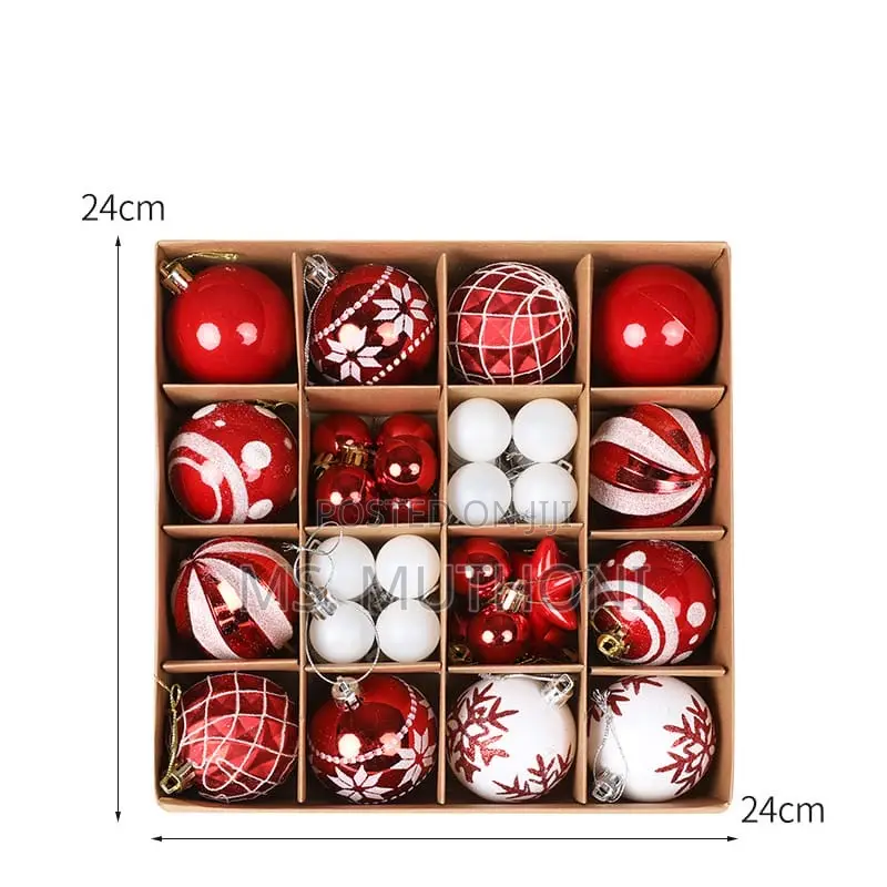 36pcs Assorted Christmas Balls  