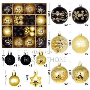 36pcs Assorted Christmas Balls  