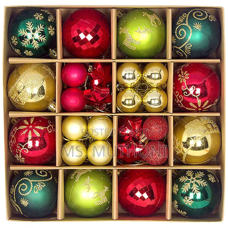 36pcs Assorted Christmas Balls  