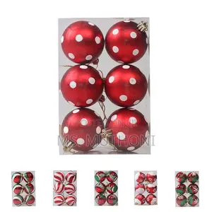 Size 6 Cm Coloured Christmas Balls