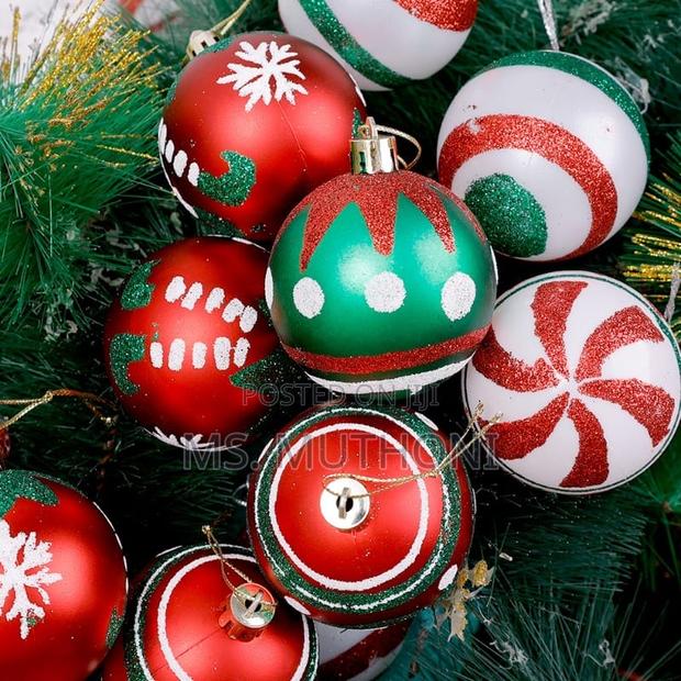 Size 6 Cm Coloured Christmas Balls - thumbnail 3
