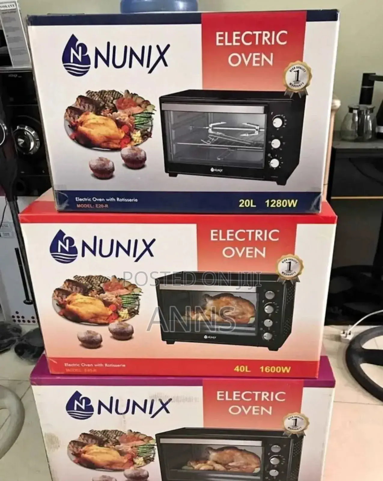 Nunix 60 Litres Electric Oven With Rotisserie Nu*