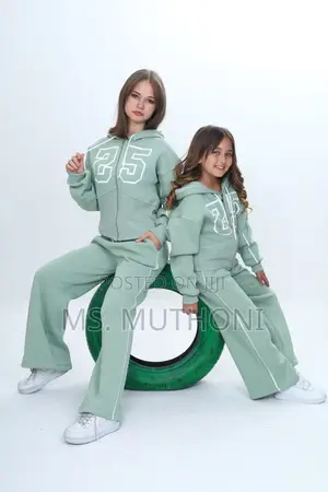 Girls Fashion Turkey  Clothing Sets 2 Piece Warm With Wide Legs