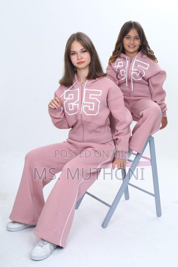 Girls Fashion Turkey Clothing Sets 2 Piece Warm With Wide Legs