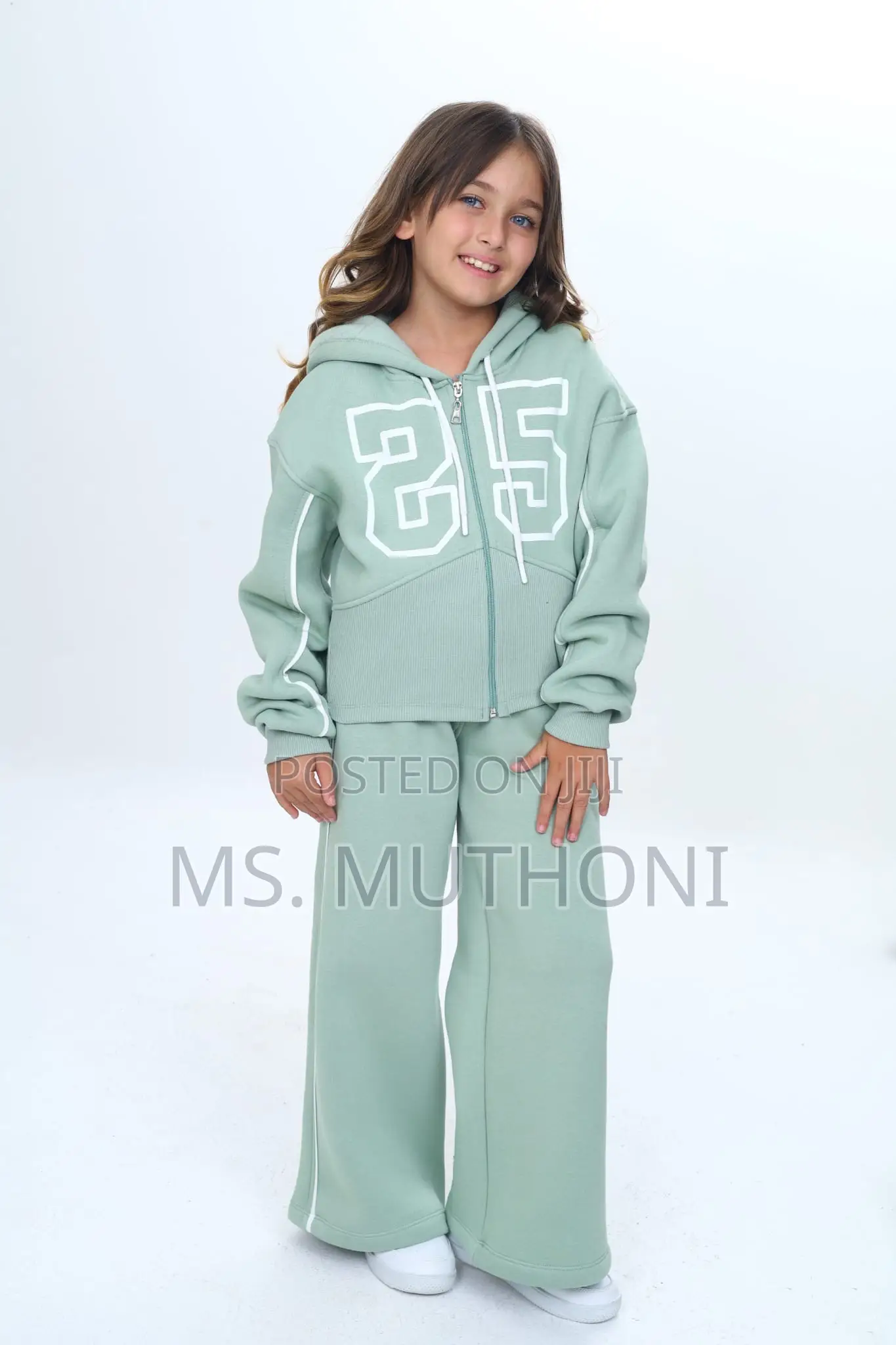 Girls Fashion Turkey  Clothing Sets 2 Piece Warm With Wide Legs