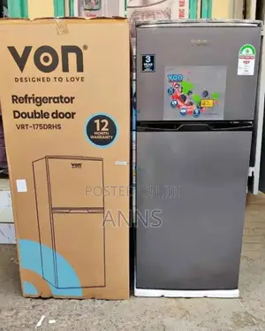 Von 175 Litres 2 Door Refrigerator (Grey Body)