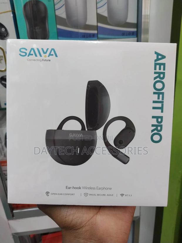 Saiya Aerofit Pro Ear-Hook Wireless Earbuds - Black