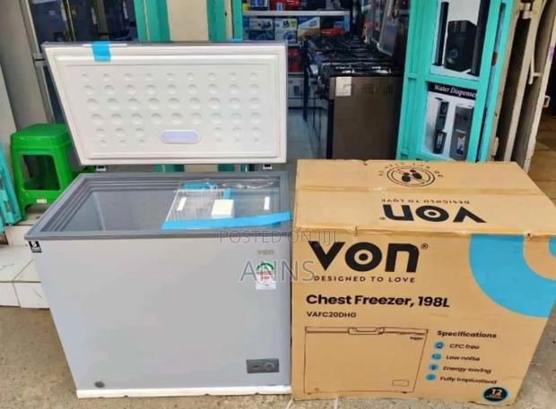 Von 198 LTRS Deep Chest Freezer (Grey Body) VRT - main view