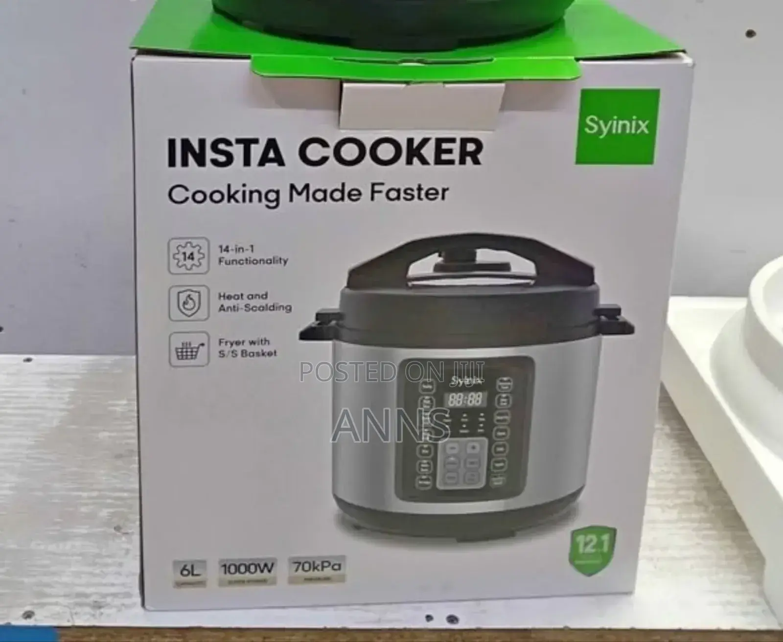 Syinix Insta Electric Pressure Cooker ( 14 in 1 Functionality)