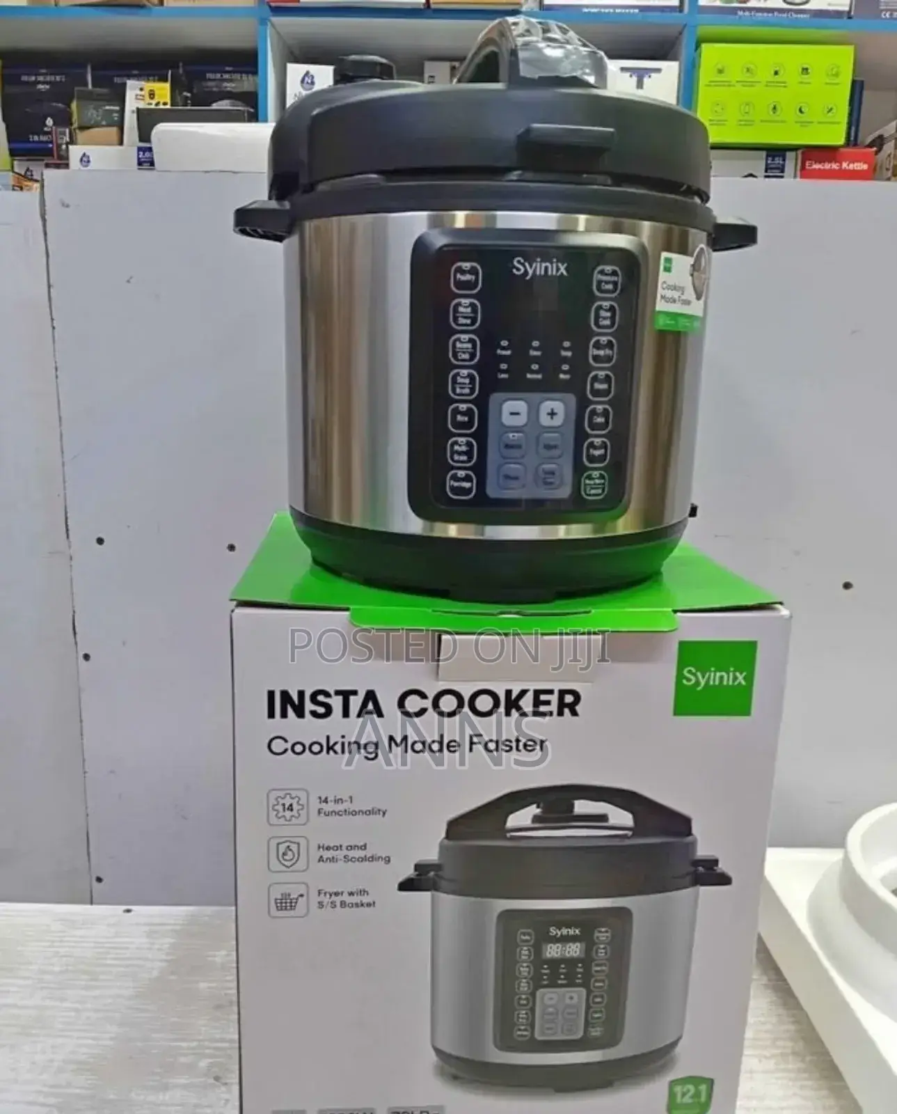 New Syinix Insta Electric Pressure Cooker ( 14 in 1 Functionality)