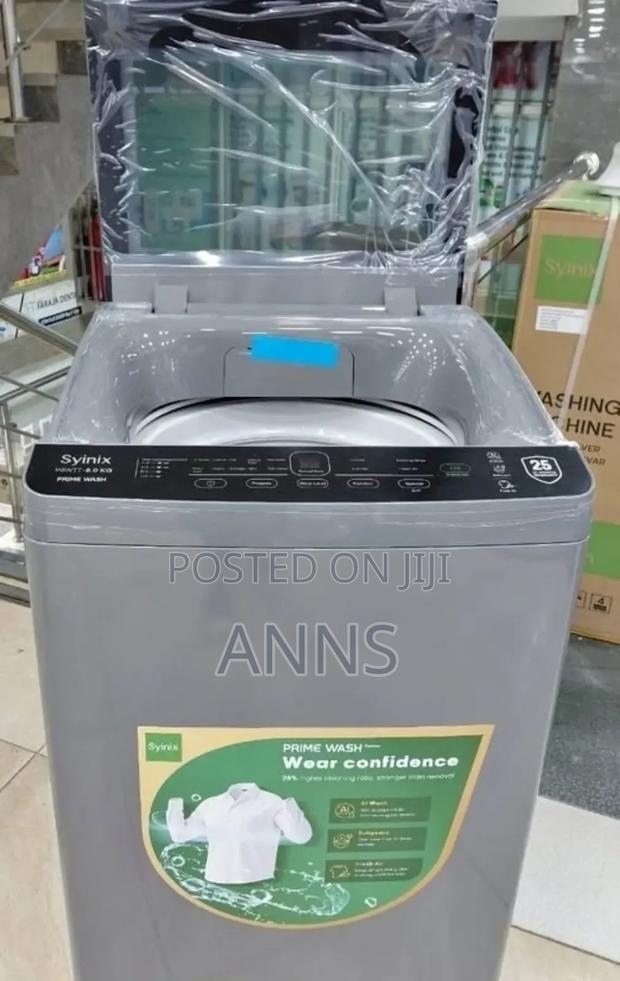 Syinix 8kgs Full Automatic Top Load Washing Machine Syn - main view