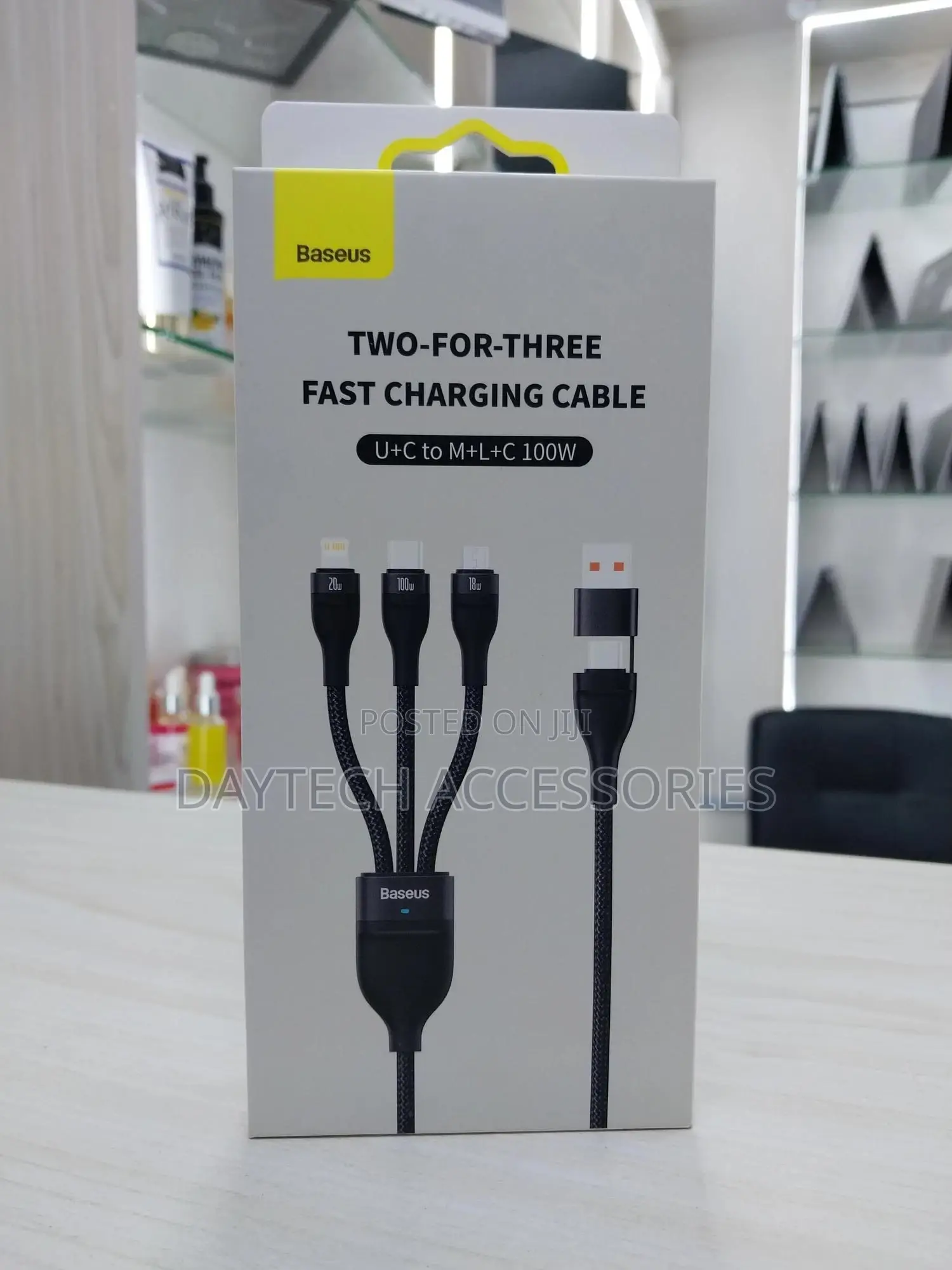Baseus Flash Series Two-for-Three Cable 100w Fast Charging Multi-Cable
