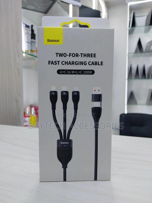 Baseus Flash Series Two-for-Three Cable 100w Fast Charging Multi-Cable - thumbnail 2
