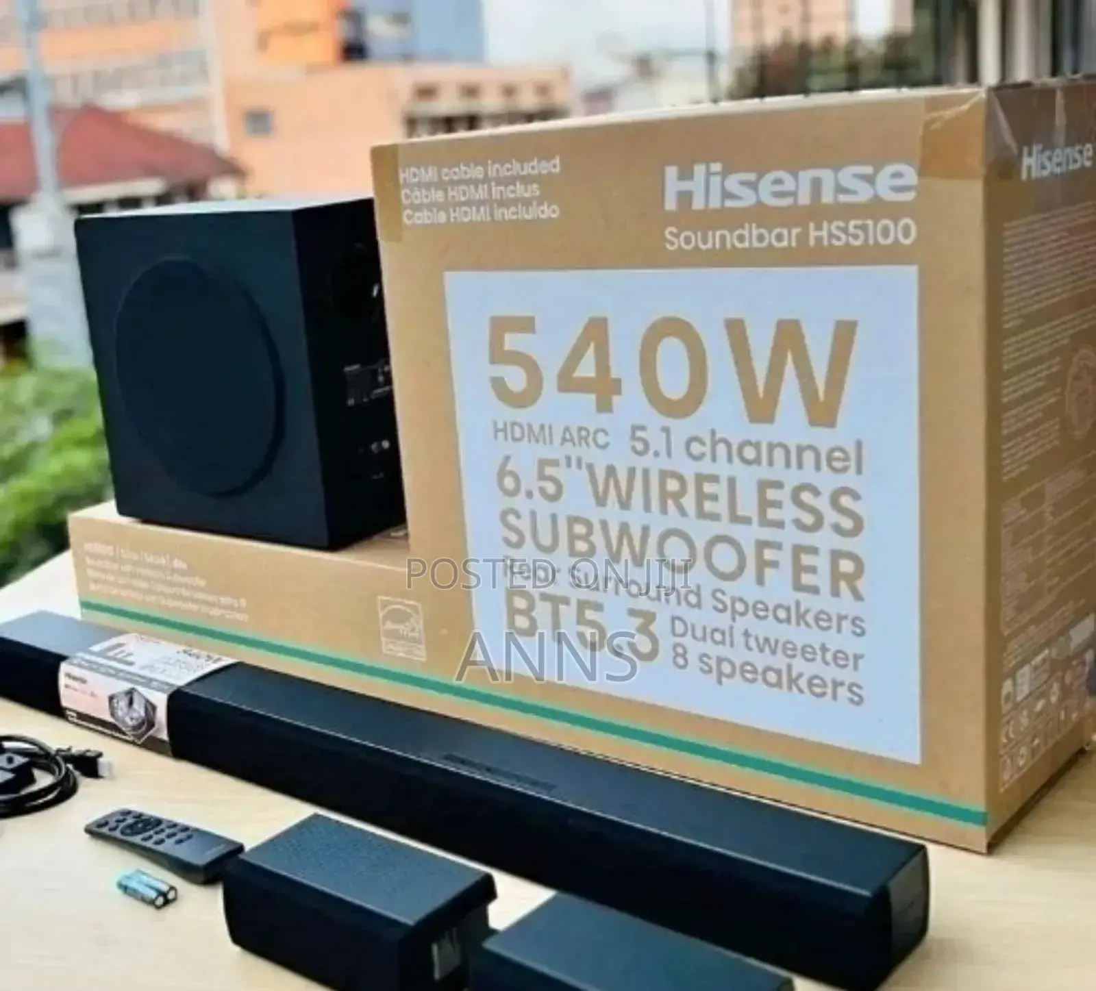 Hisense 6.5" Wireless Sound Bar 540w
