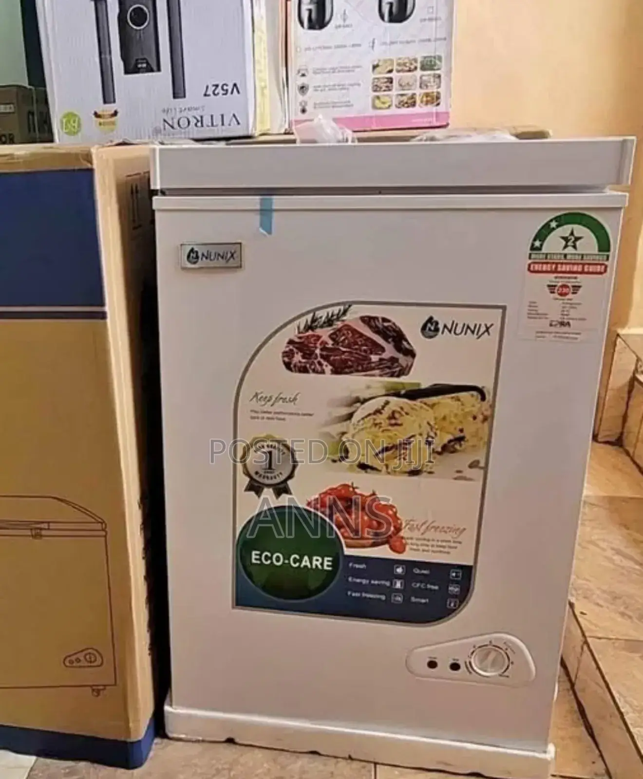 100 Litres Nunix Deep Chest Freezer (White Body*)