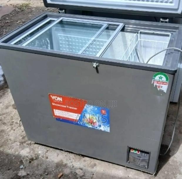 Von 250 Litres Chest Deep Freezer (With Grey Body)