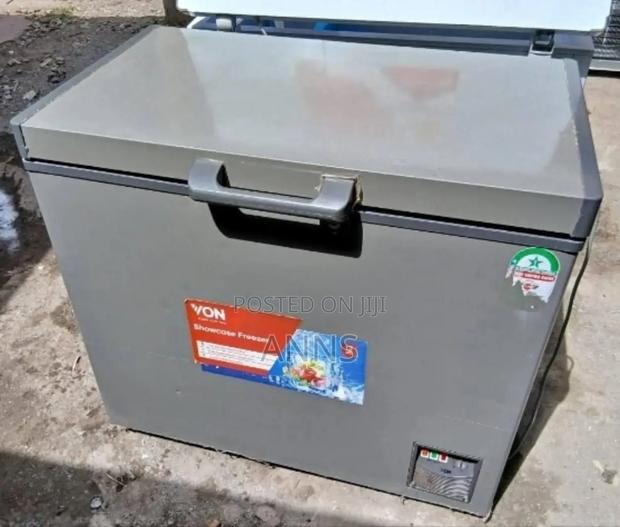 Von 250 LTRS Chest Deep Freezer (With Grey Body)