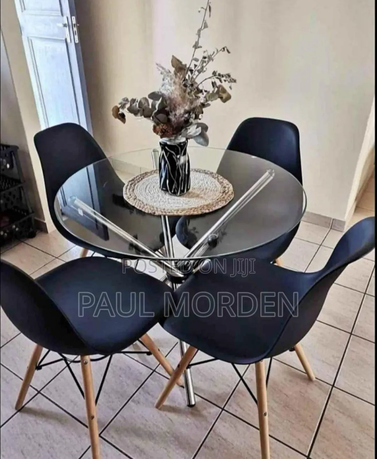 Black Balcony Chairs With Table