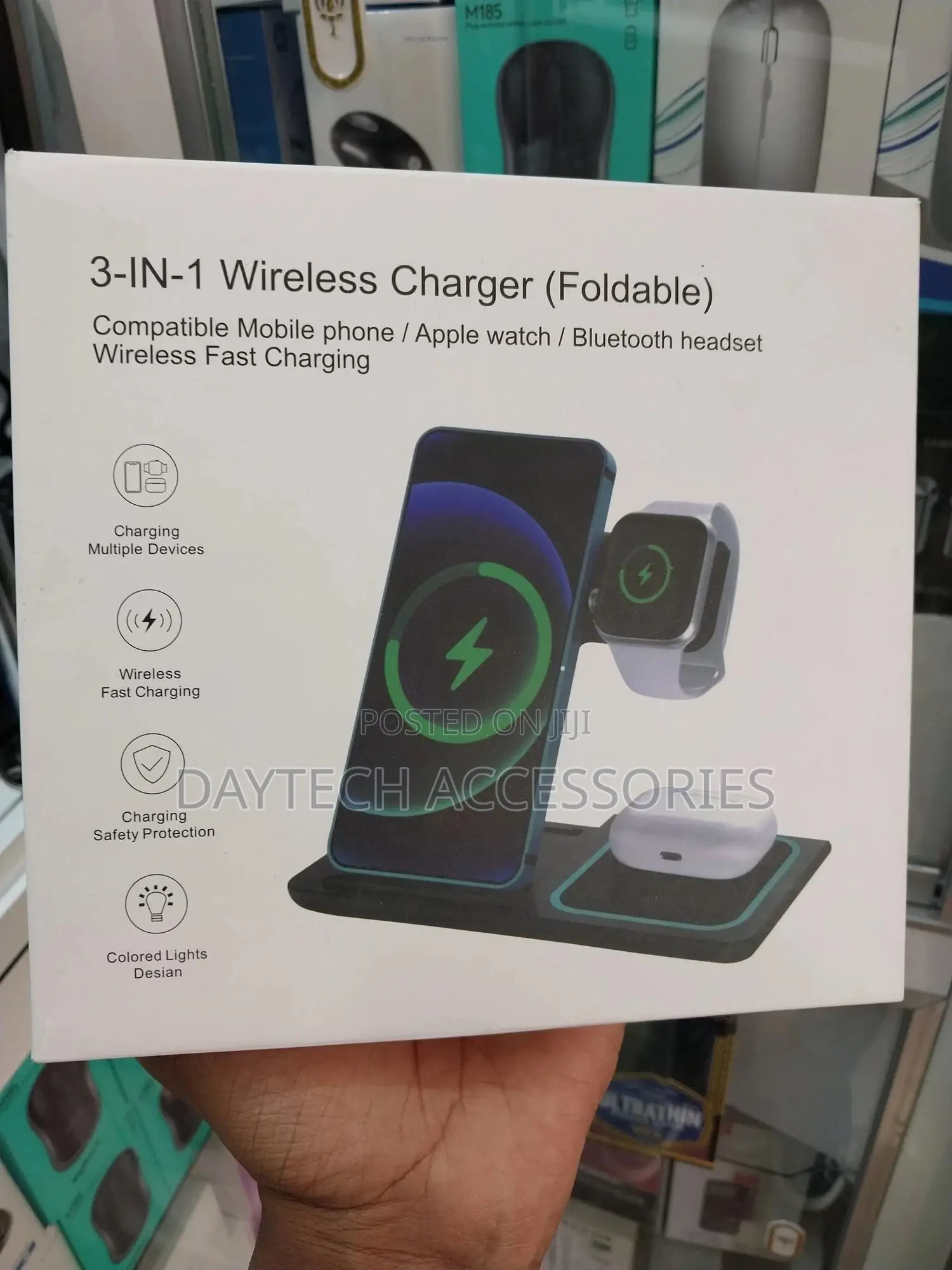 3 in 1 Wireless Charging Station Stand 15w Magnetic Wireless Charger.