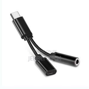2-in-1 Usb Type C Adapter With 3.5mm Jack 20v 2.25a Output Otp Protec - thumbnail 2