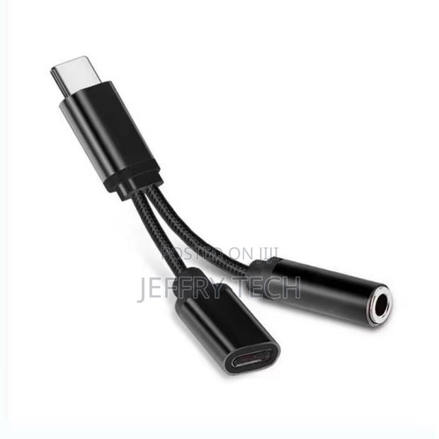 2-in-1 Usb Type C Adapter With 3.5mm Jack 20v 2.25a Output Otp Protec - main view