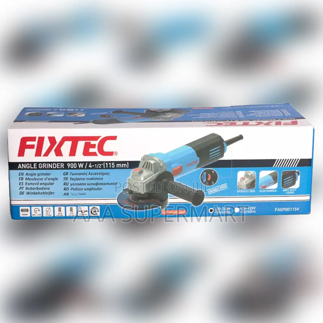 Fag900115v Angle Grinder - Variable Speed Fixtec