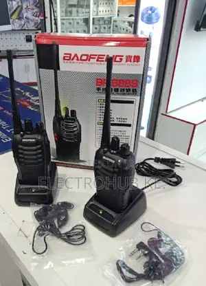 1 Pair Baofeng 888s Two-Way Radios - Reliable 3km Communication