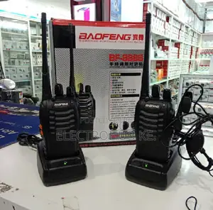 2 Pack Baofeng 888s Walkie Talkies - 3 Km Range Easy Use