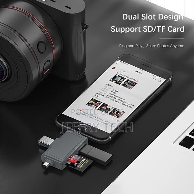 Sd Card Reader, 7 in 1 Portable Otg Usb 3.0 Dual Slot Flash Memory Car - thumbnail 3