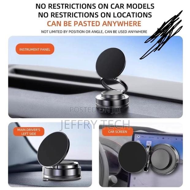 360° Rotation Adjustable Vacuum Absorption Magnetic Bracket Phone Holr - thumbnail 3