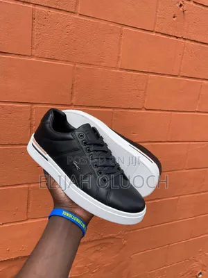 Lacoste Black Leather Men Casual Shoes