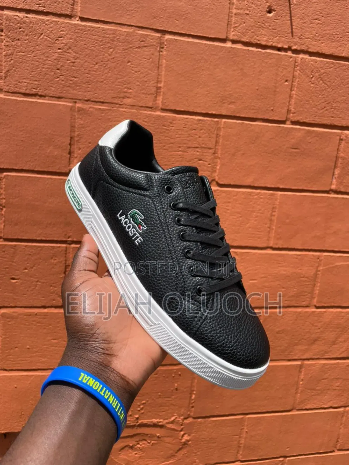 Lacoste Black Leather Men Casual Shoes