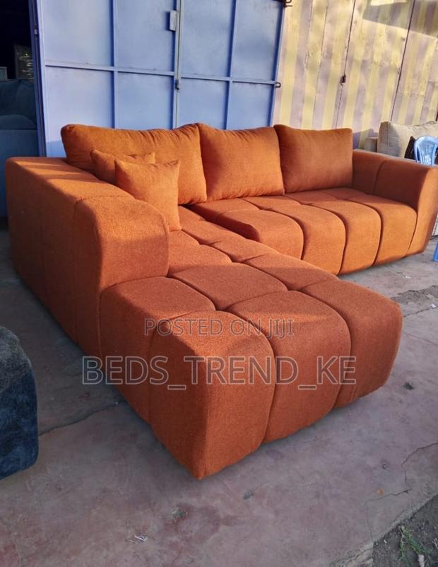 Comfy Brown 6 Seater Bubble L Seat - main view