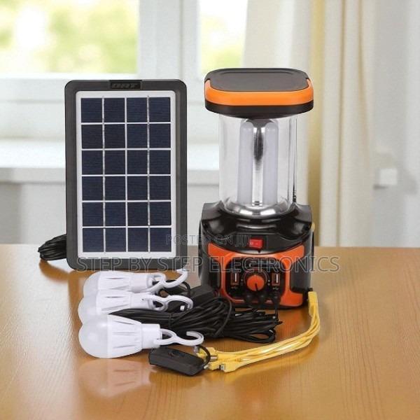 Lightweight Solar Lighting Kit With Led Bulbs and USB Charging Ports