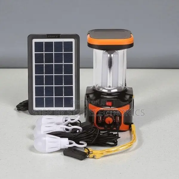 Dat At9016b Solar Lighting Kit With Usb Charging and Fm Bluetooth